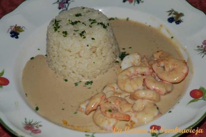 Receta de gambas con salsa de soja