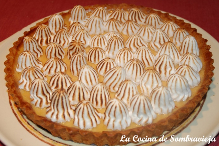 Tarta de limón y merengue